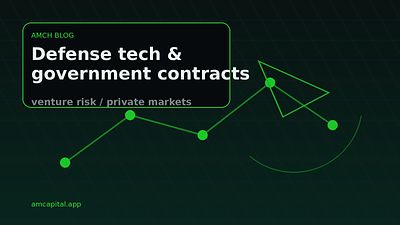 Defense tech and government contracts: where venture risk becomes political