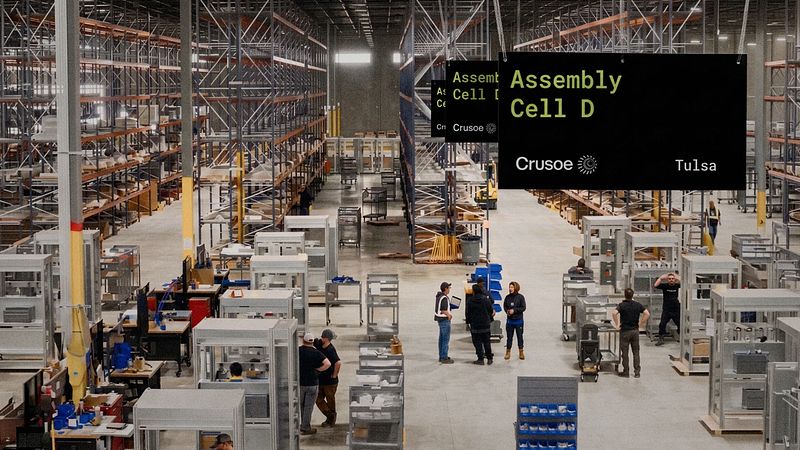 Crusoe has opened a second plant in Tulsa, bringing the company's U.S. manufacturing footprint to 1 million square feet