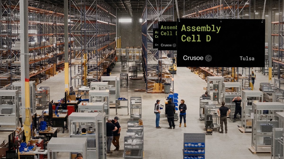 Crusoe has opened a second plant in Tulsa, bringing the company's U.S. manufacturing footprint to 1 million square feet