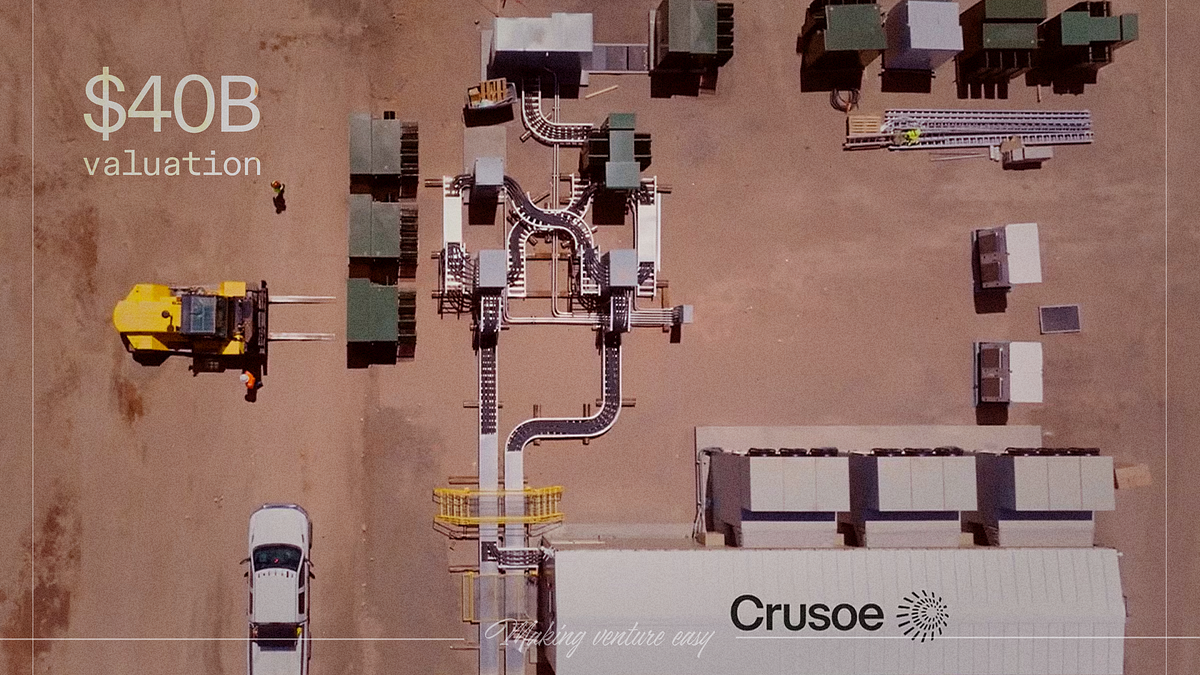 Crusoe : un tour de financement pré-IPO évalué jusqu'à 40 milliards de dollars — une multiplication par 4 en six mois